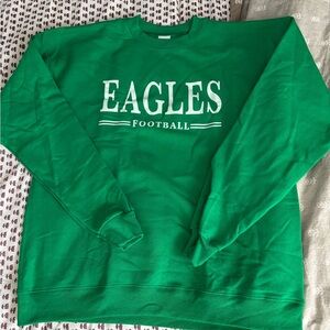 Green Eagles Football unisex Sweatshirt. Large. Never worn